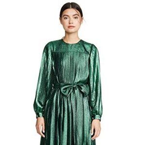 NWT Marc Jacobs Green Pleated Dress